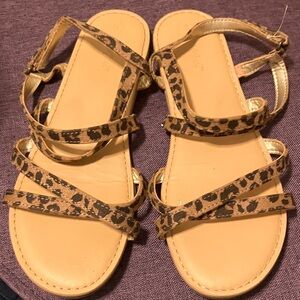 Cat & Jack Tan Leopard Print Sandals